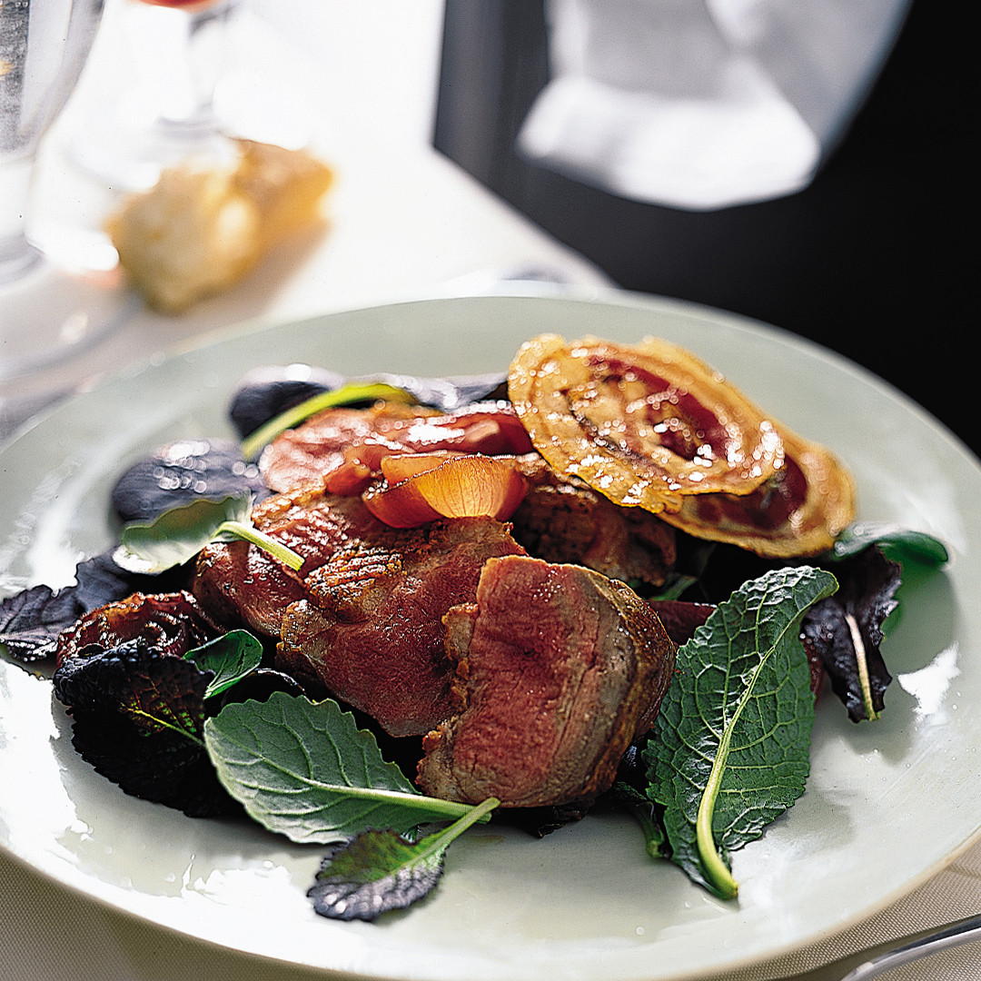 Baked Duck Breast Recipes
 Pan Roasted Duck Breasts with ions and Crisp Pancetta