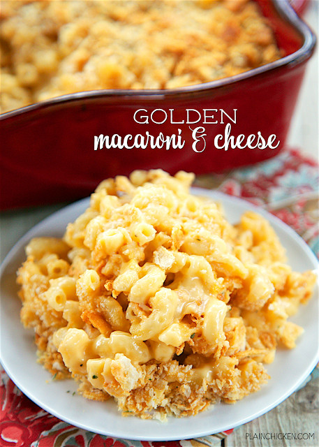 Baked Macaroni And Cheese With Ritz Crackers
 Golden Macaroni and Cheese