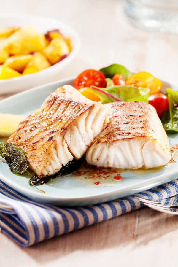 Baked Pollock Fish Recipes
 Grilled Oven baked Pollock Fillets Stock Image