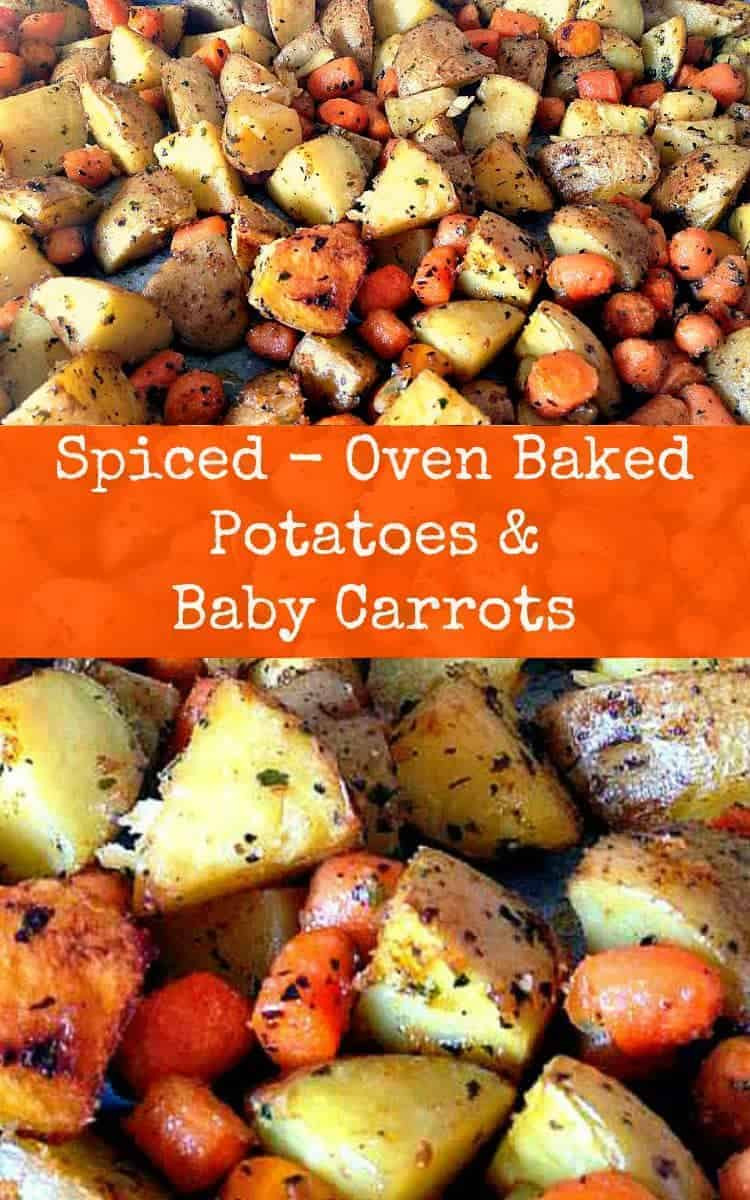 Baked Potato Recipe Oven
 Spiced Oven Baked Potatoes and Baby Carrots