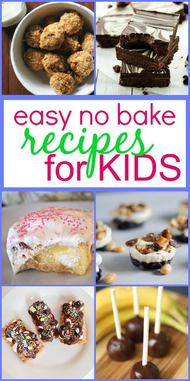 Baking With Kids Recipes
 Easy No Bake Recipes for Kids Feeding Children