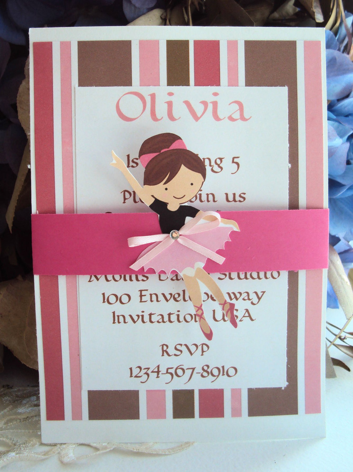 Ballerina Birthday Invitations
 Ballerina Invitation Ballerina Birthday by TooCuteInvites