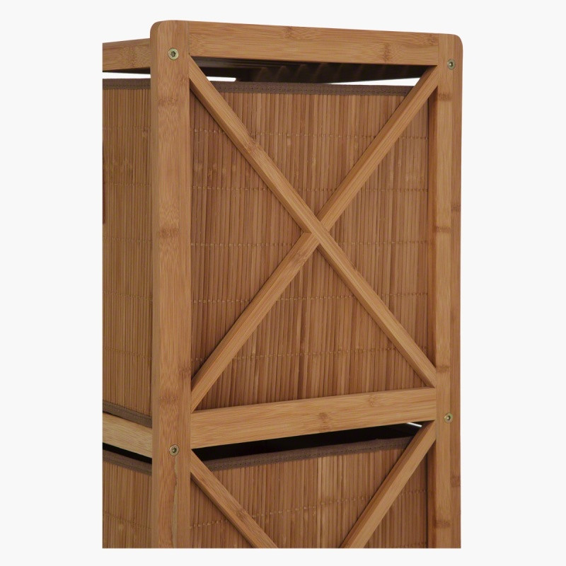 Bamboo Bathroom Storage Cabinet
 Bamboo Bathroom Cabinet with 2 Drawers