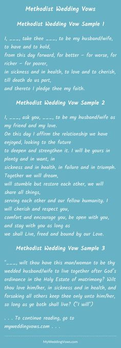 Baptist Wedding Vows
 Baptist Wedding Vows