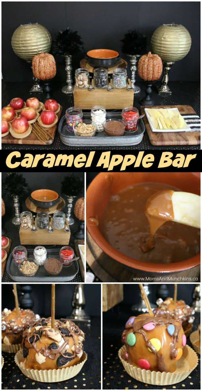 Bar Halloween Party Ideas
 Caramel Apple Buffet Halloween Party Moms & Munchkins