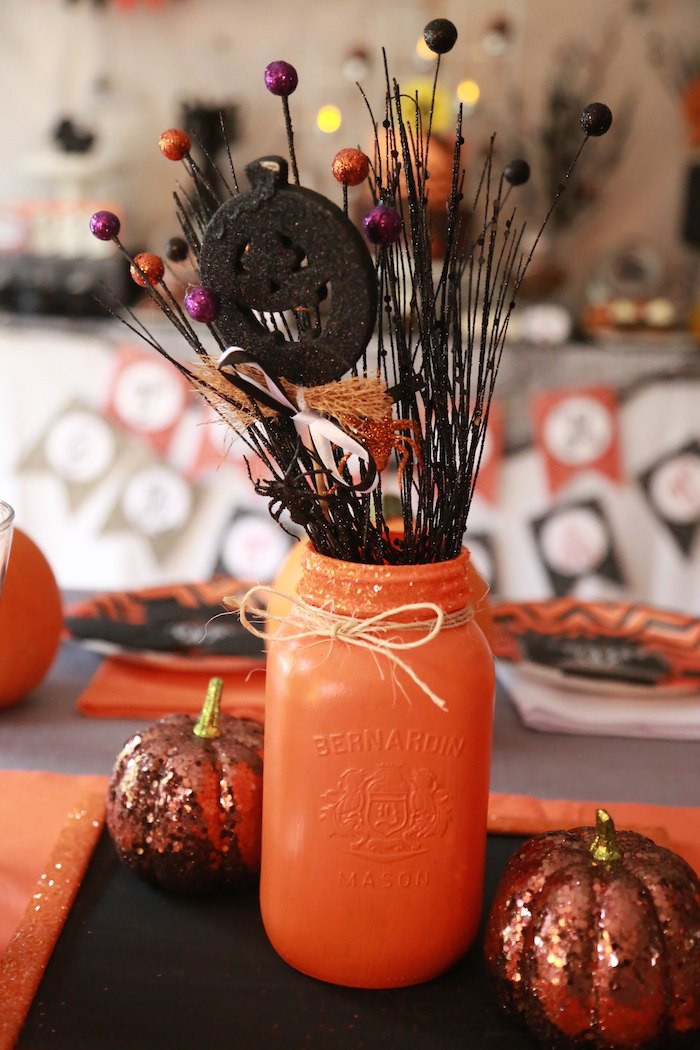 Bar Halloween Party Ideas
 Kara s Party Ideas Halloween Chocolate Bar Party