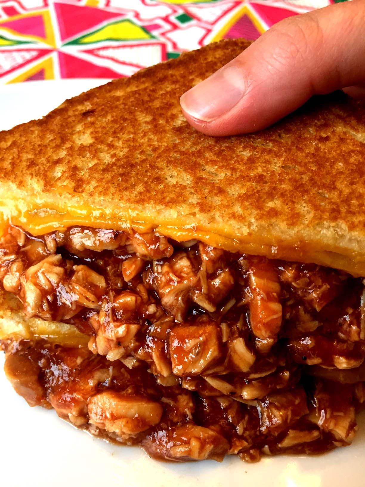 Barbecue Chicken Sandwiches Recipe
 Easy BBQ Chicken Grilled Cheese Sandwich Recipe – Melanie