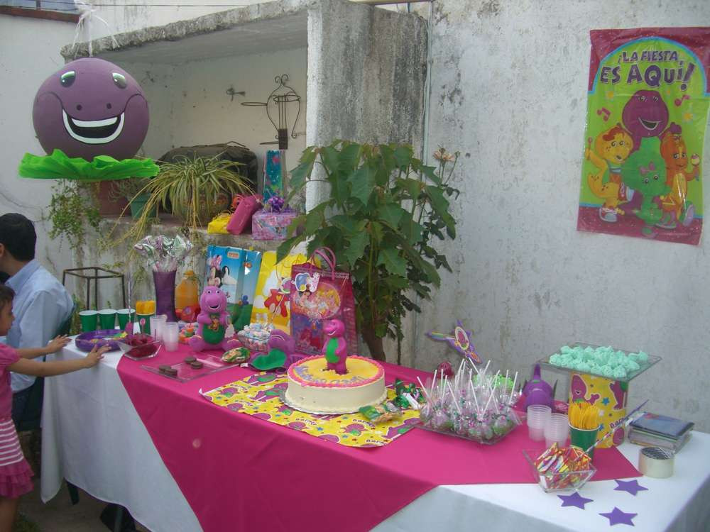 Barney Birthday Decorations
 Barney the Dinosaur Birthday Party Ideas