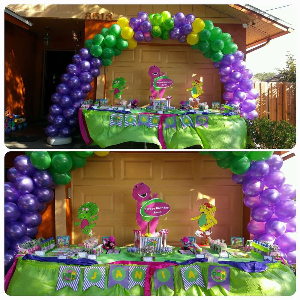 Barney Birthday Decorations
 barney Birthday Party Ideas 1 of 8