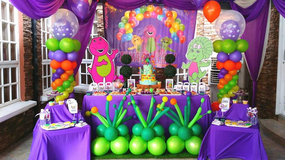 Barney Birthday Decorations
 Barney Birthday Party for Babies