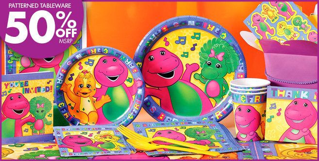 Barney Birthday Decorations
 PartyCity Barney theme supplies