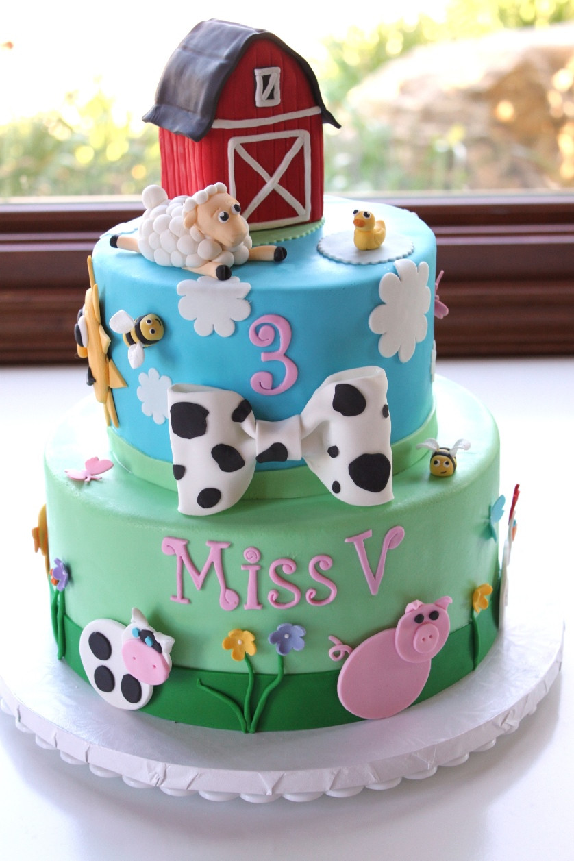 Barnyard Birthday Cake
 cocoa & fig Barnyard Birthday Cake