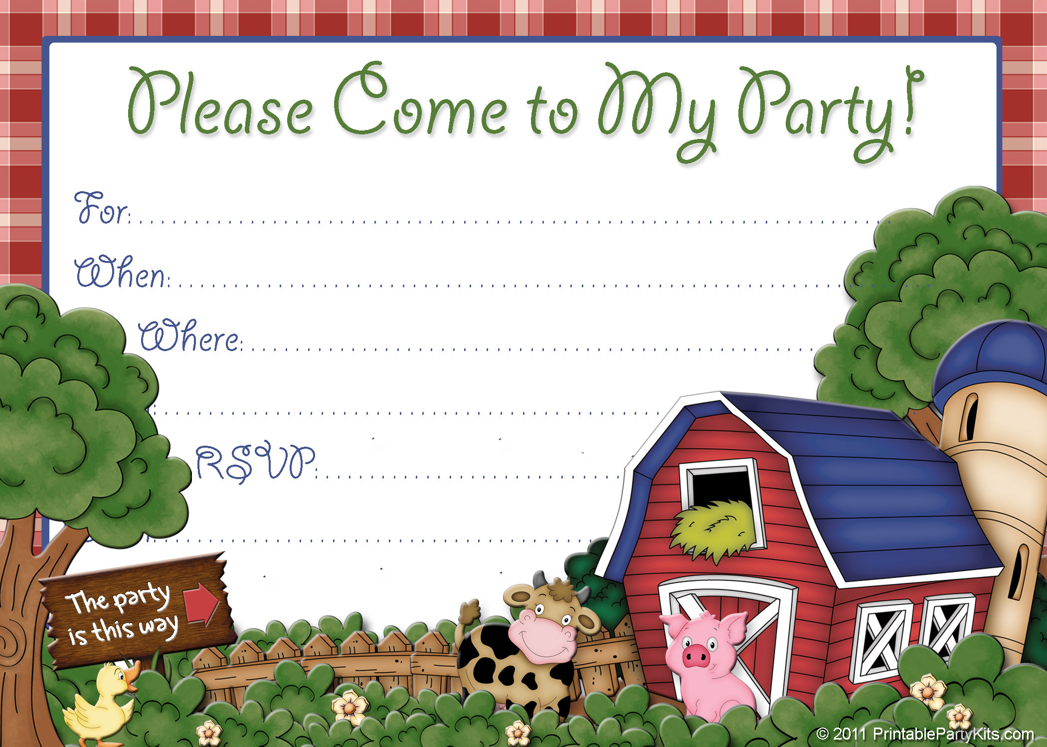 Barnyard Birthday Invitations
 FREE Farm Birthday Invitations – FREE Printable Birthday