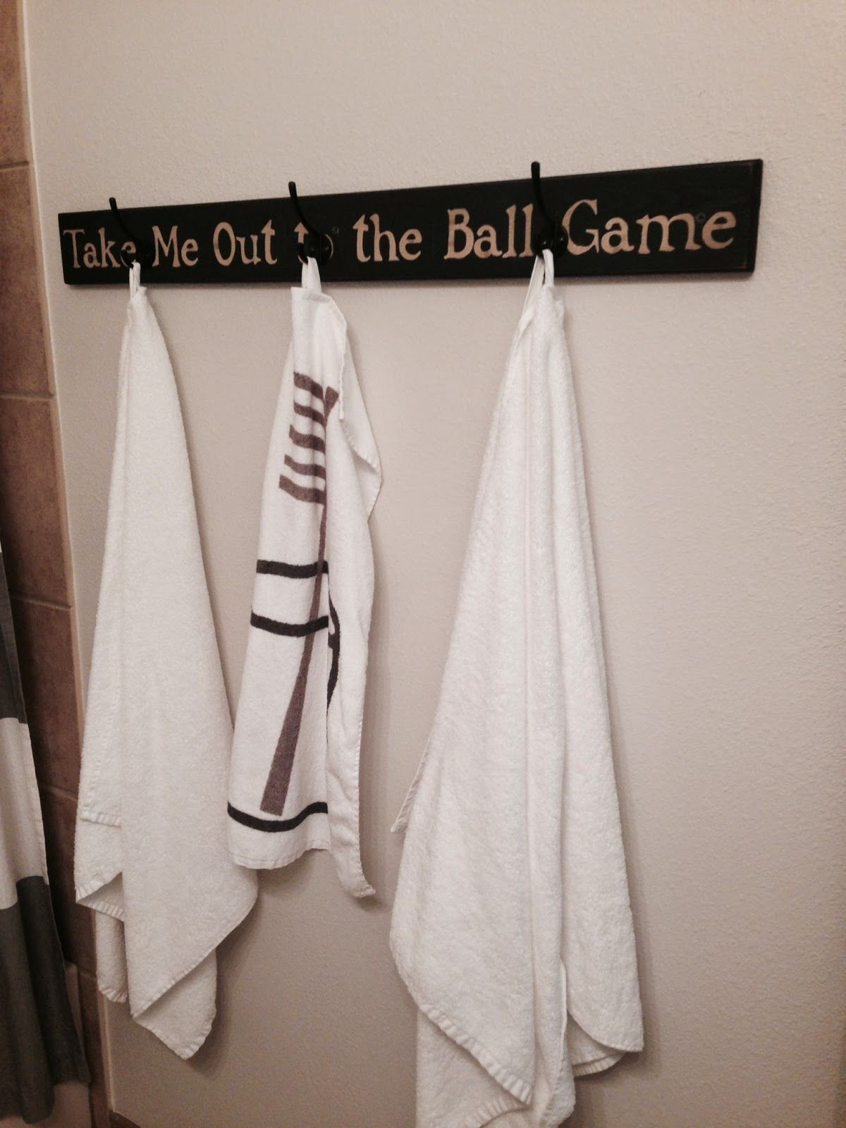 Baseball Bathroom Decor
 Life After Baseball Try It Tuesday