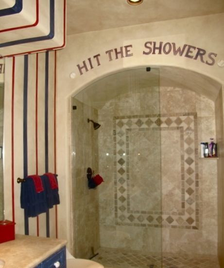 Baseball Bathroom Decor
 10 best Boys bathroom ideas images on Pinterest