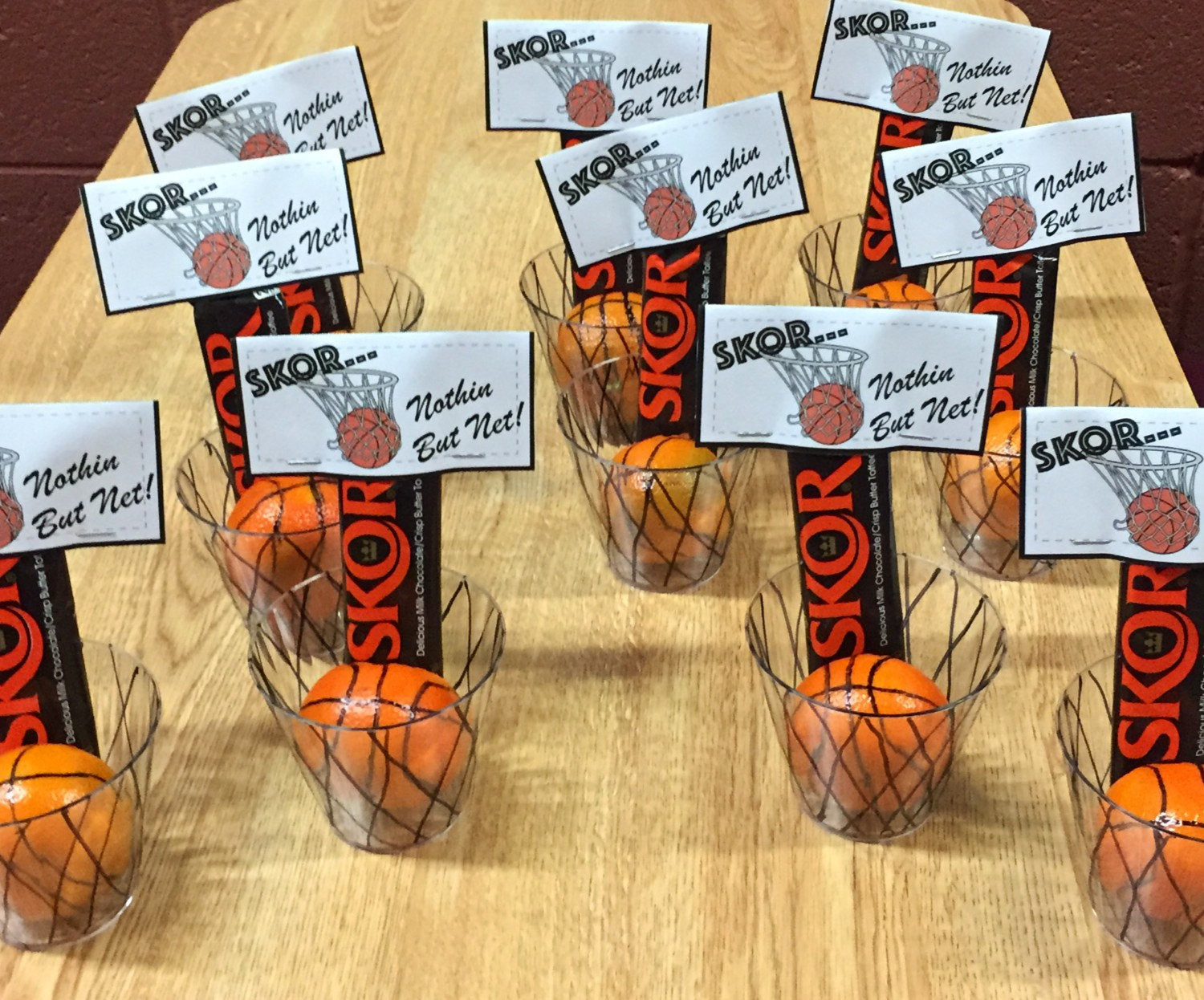 Basketball Gift Bag Ideas
 Basketball Treat Bag Toppers Skor Nothing But Net