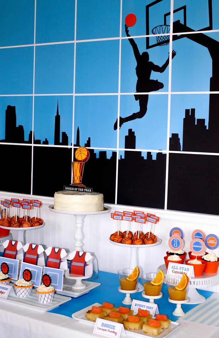 Basketball Themed Birthday Party Ideas
 Kara s Party Ideas Basketball 1st Birthday Party