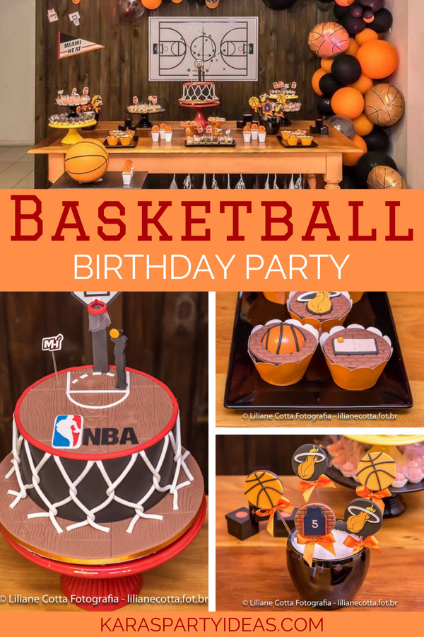 Basketball Themed Birthday Party Ideas
 Kara s Party Ideas Basketball Birthday Party