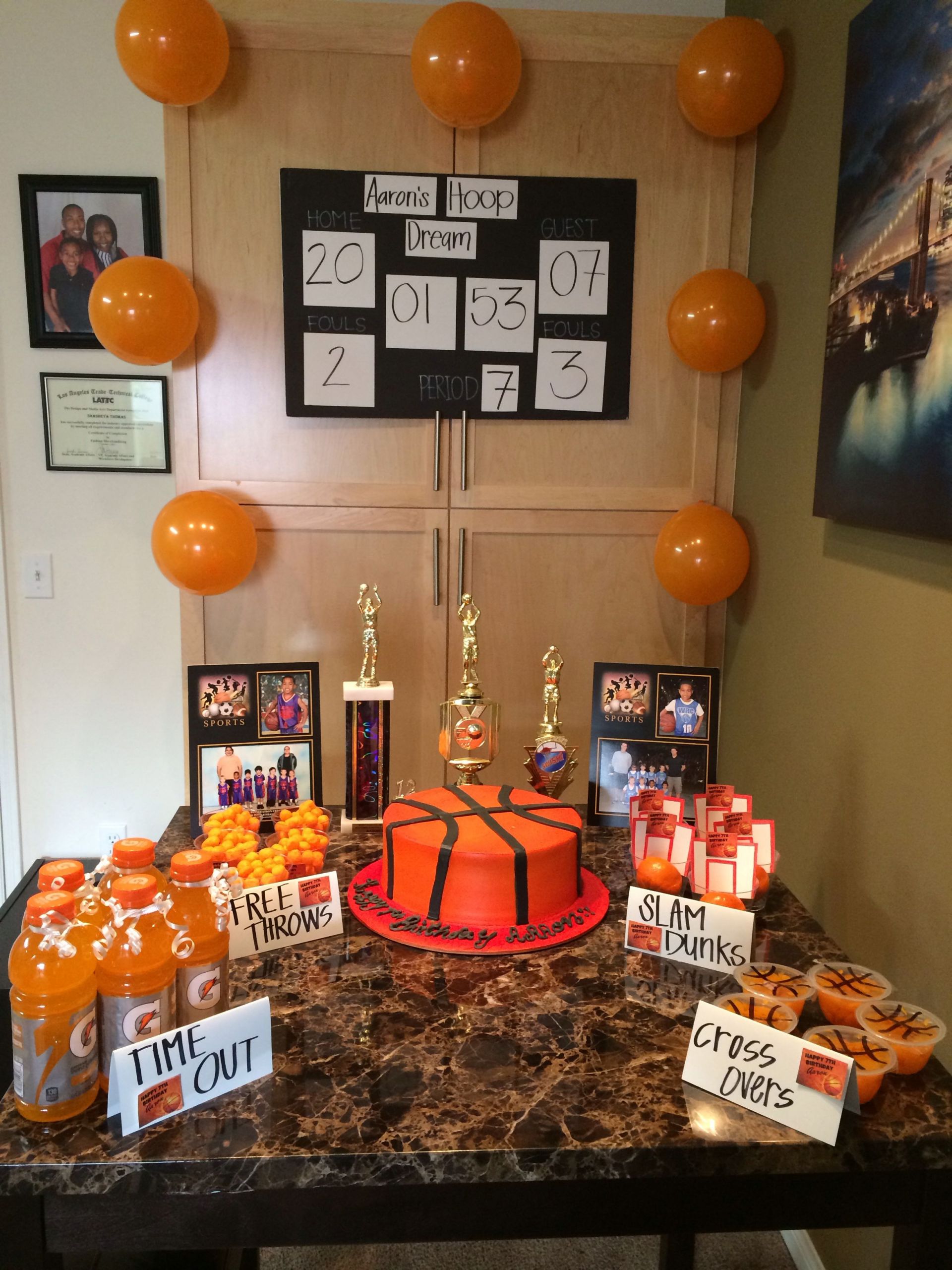 Basketball Themed Birthday Party Ideas
 Basketball party decorations