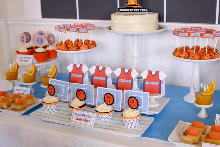 Basketball Themed Birthday Party Ideas
 Kara s Party Ideas Basketball 1st Birthday Party