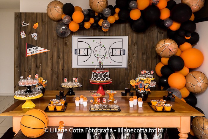 Basketball Themed Birthday Party Ideas
 Kara s Party Ideas Basketball Birthday Party