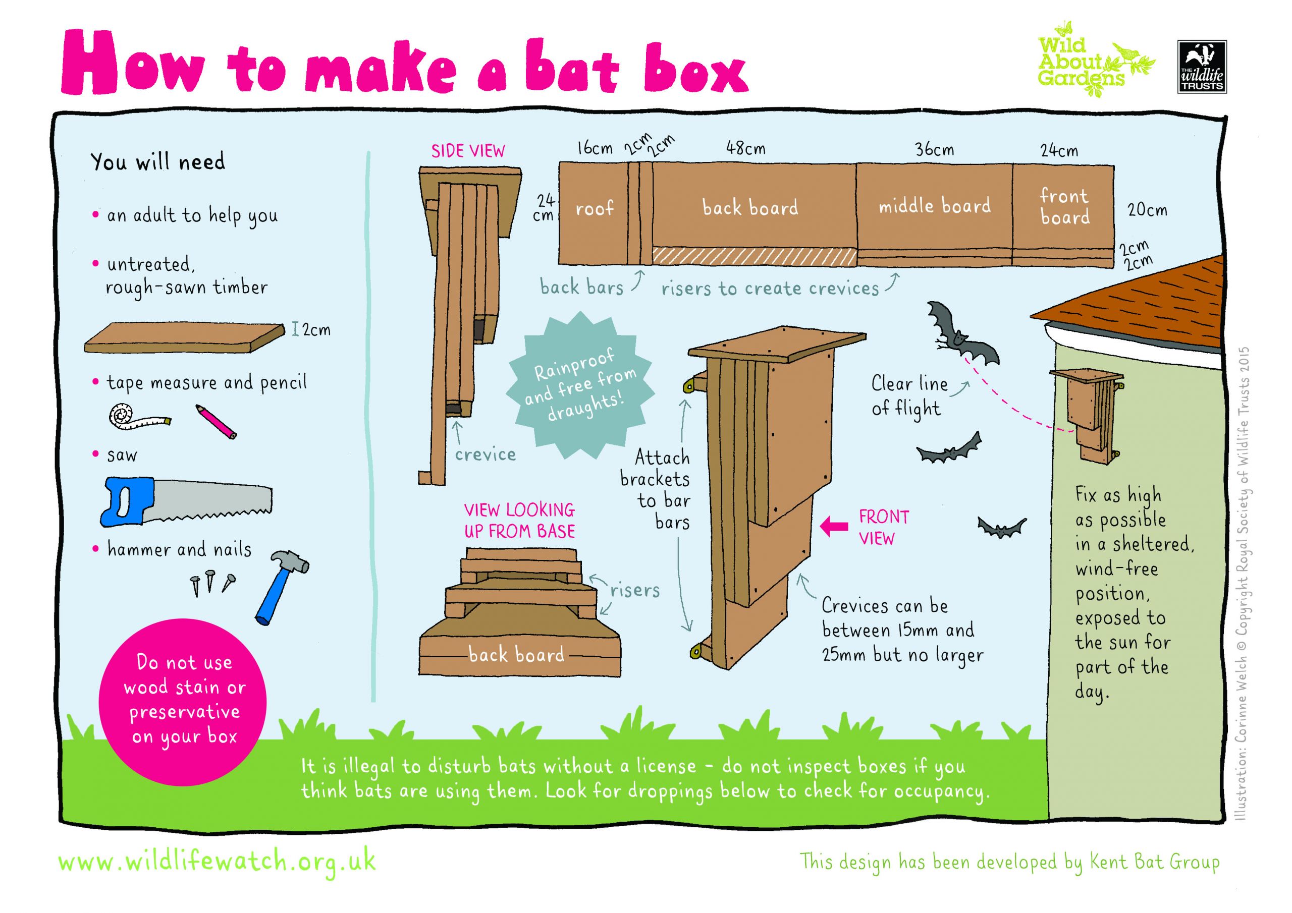 Bat Boxes DIY
 Do something for nature in 2017