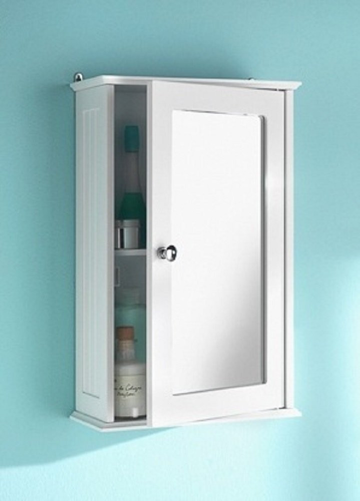 Bathroom Cabinet Mirror
 Bathroom Medicine Cabinet Vintage White Single Mirrored