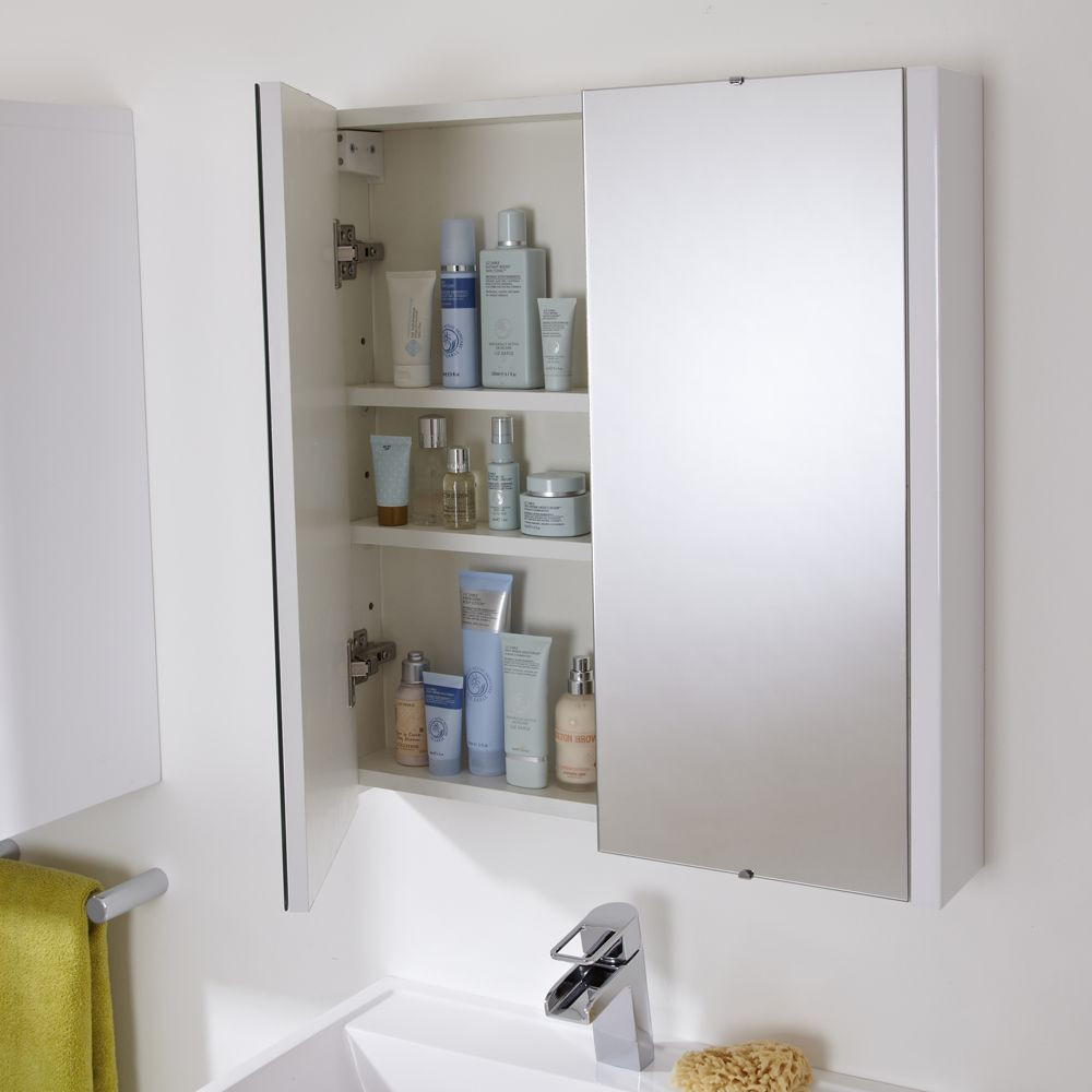 Bathroom Cabinet Mirror
 Premier 2 Door Bathroom Mirror Cabinet 600mm