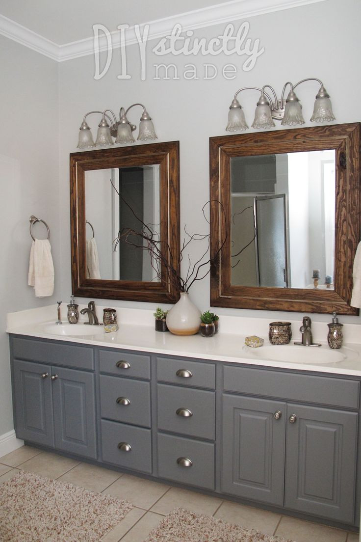 Bathroom Cabinets Color Ideas
 Painted Bathroom Cabinets Gray and Brown Color Scheme