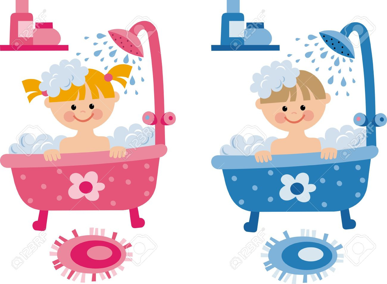 Bathroom Clipart For Kids
 Child taking a shower bath clipart 6 Clipart Station