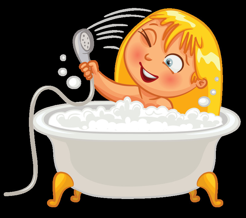 Bathroom Clipart For Kids
 Clip art Kid Bath Time