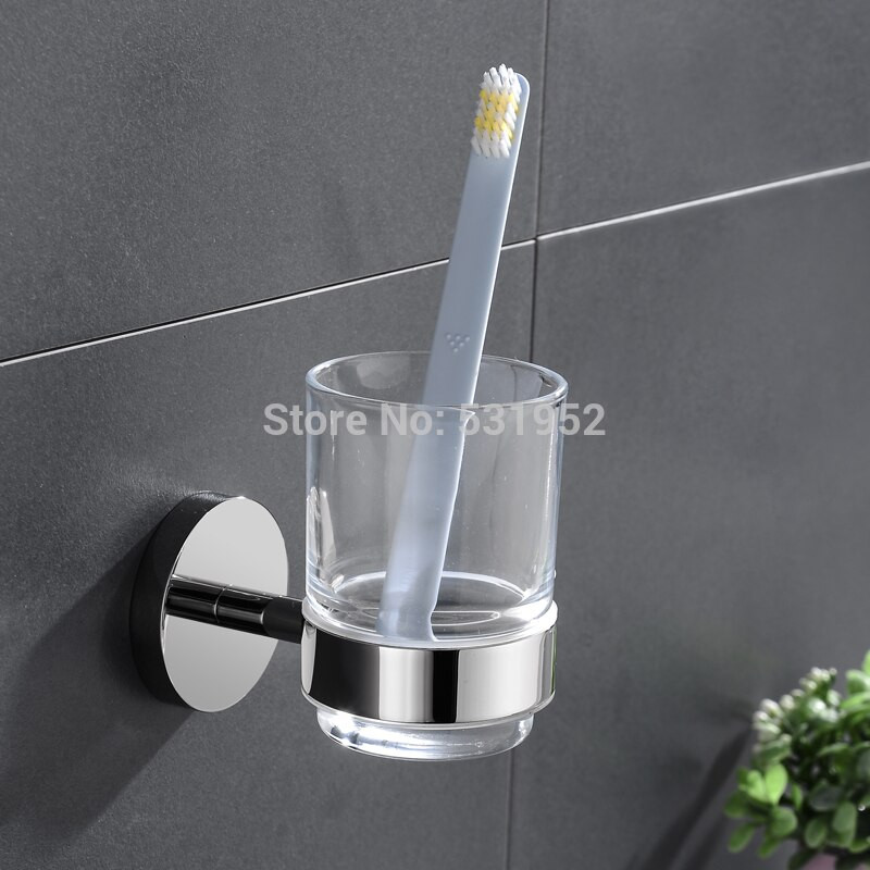 Bathroom Cup Holder Wall Mount
 Cup Tumbler Holders Wall mount Single Toothbrush Tooth cup