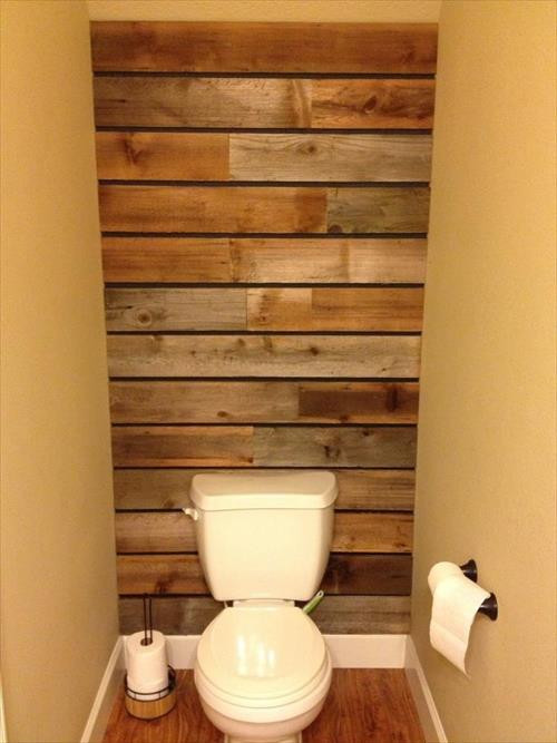 Bathroom Divider Walls
 Pallet Wood in DIY Wall Designing