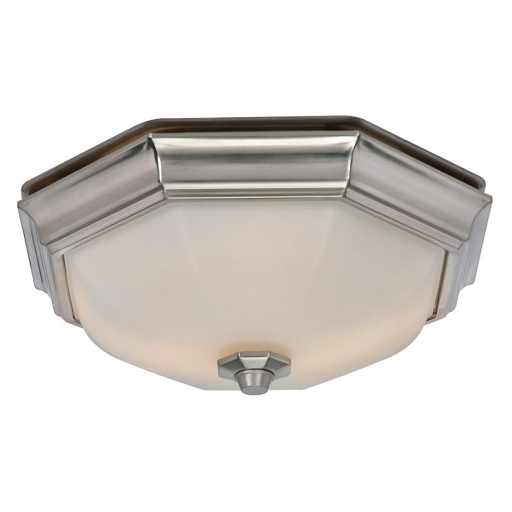 Bathroom Exhaust Fan Light
 Hunter Huntley Decorative Brushed Nickel Medium Room Size