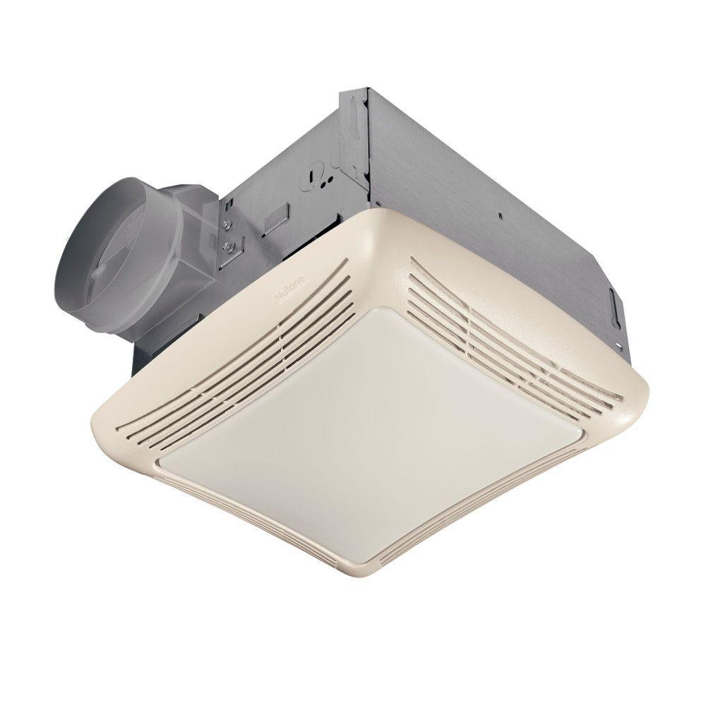 Bathroom Exhaust Fan With Light
 NuTone 50 CFM Ceiling Bathroom Exhaust Fan with Light 763N