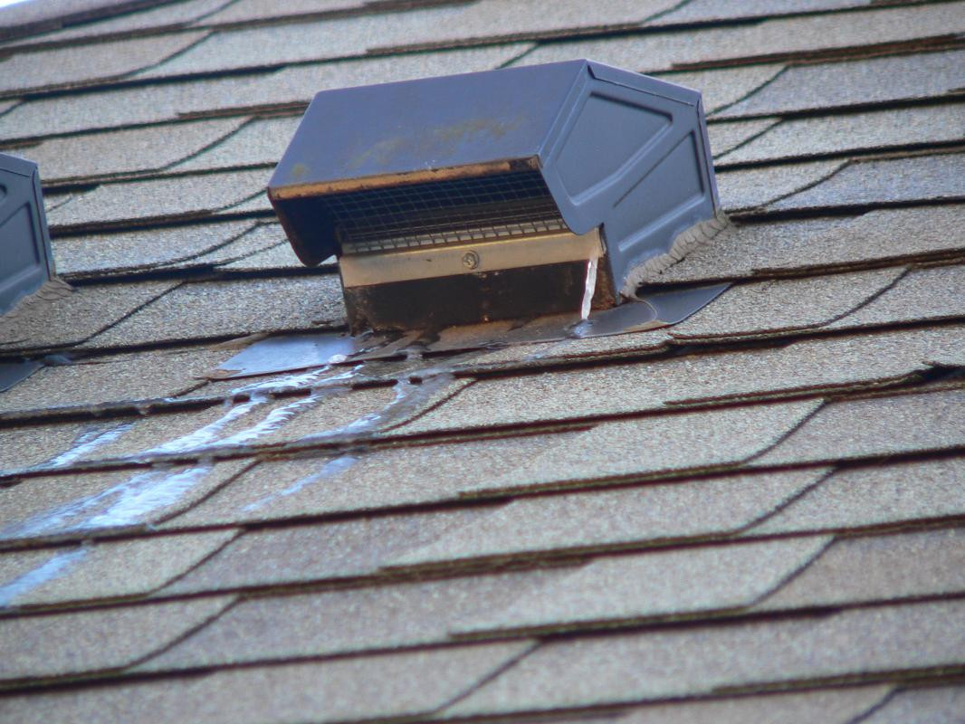 Bathroom Exhaust Roof Vent
 leak Possible source of dripping from bathroom exhaust