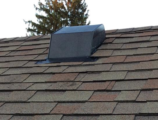 Bathroom Exhaust Roof Vent
 Bathroom vent through existing roof vent Home