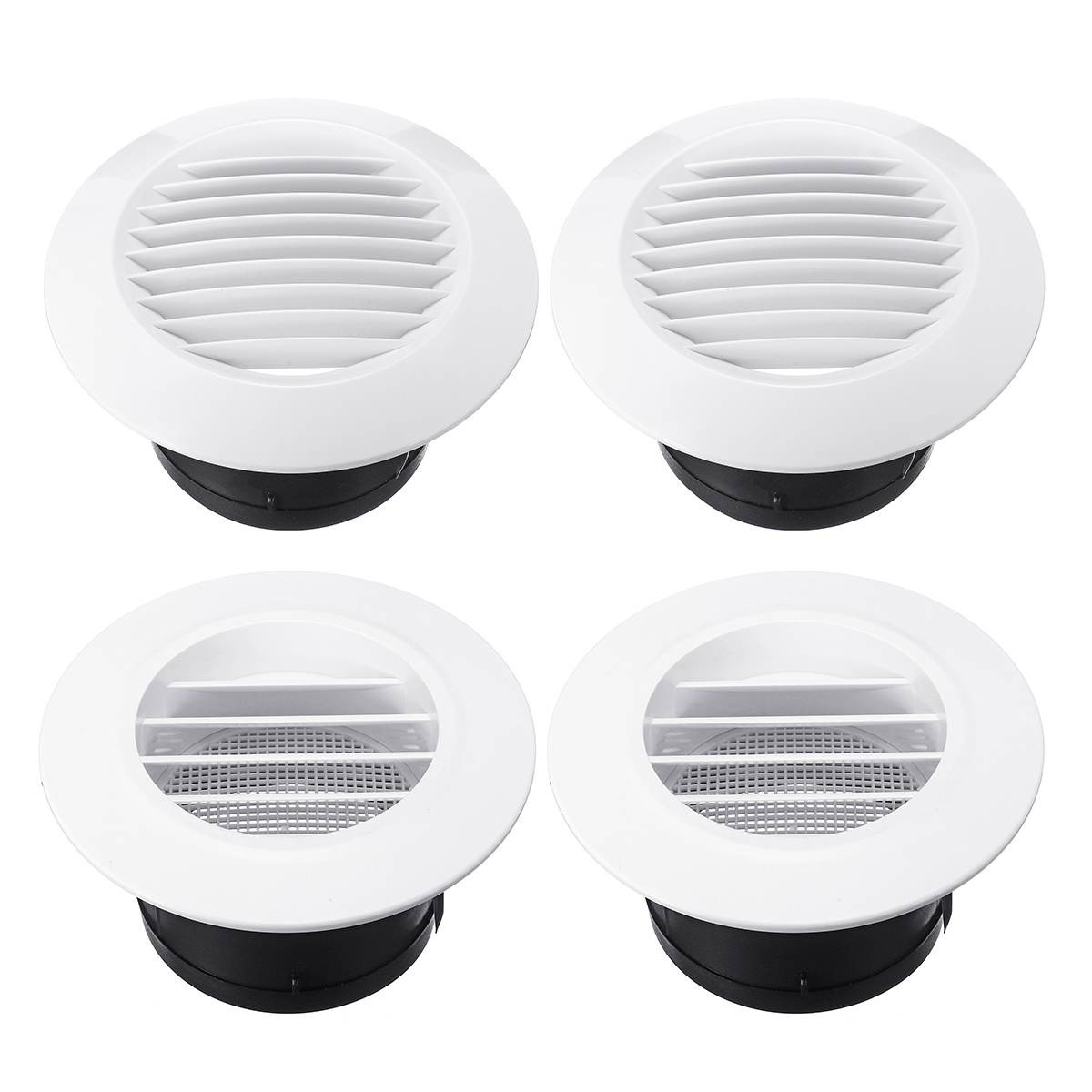 Bathroom Exhaust Vents
 1pcs 4 inch Louver Air Vent Grille Home Exhaust Fan 95mm