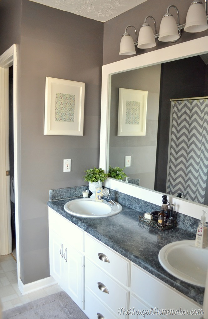 Bathroom Framed Mirrors
 How to frame out that builder basic bathroom mirror for