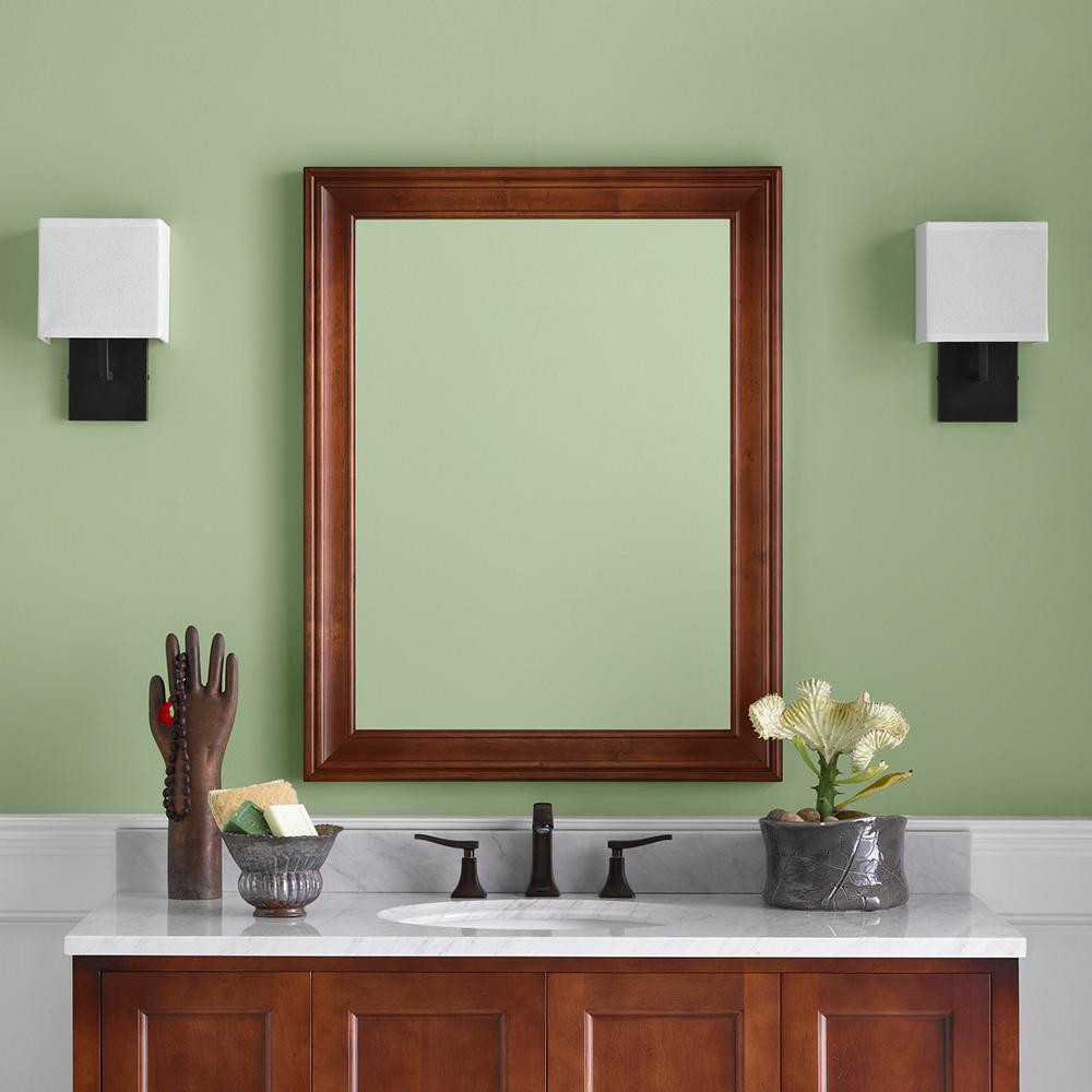 Bathroom Framed Mirrors
 27" William Traditional Solid Wood Framed Bathroom Mirror