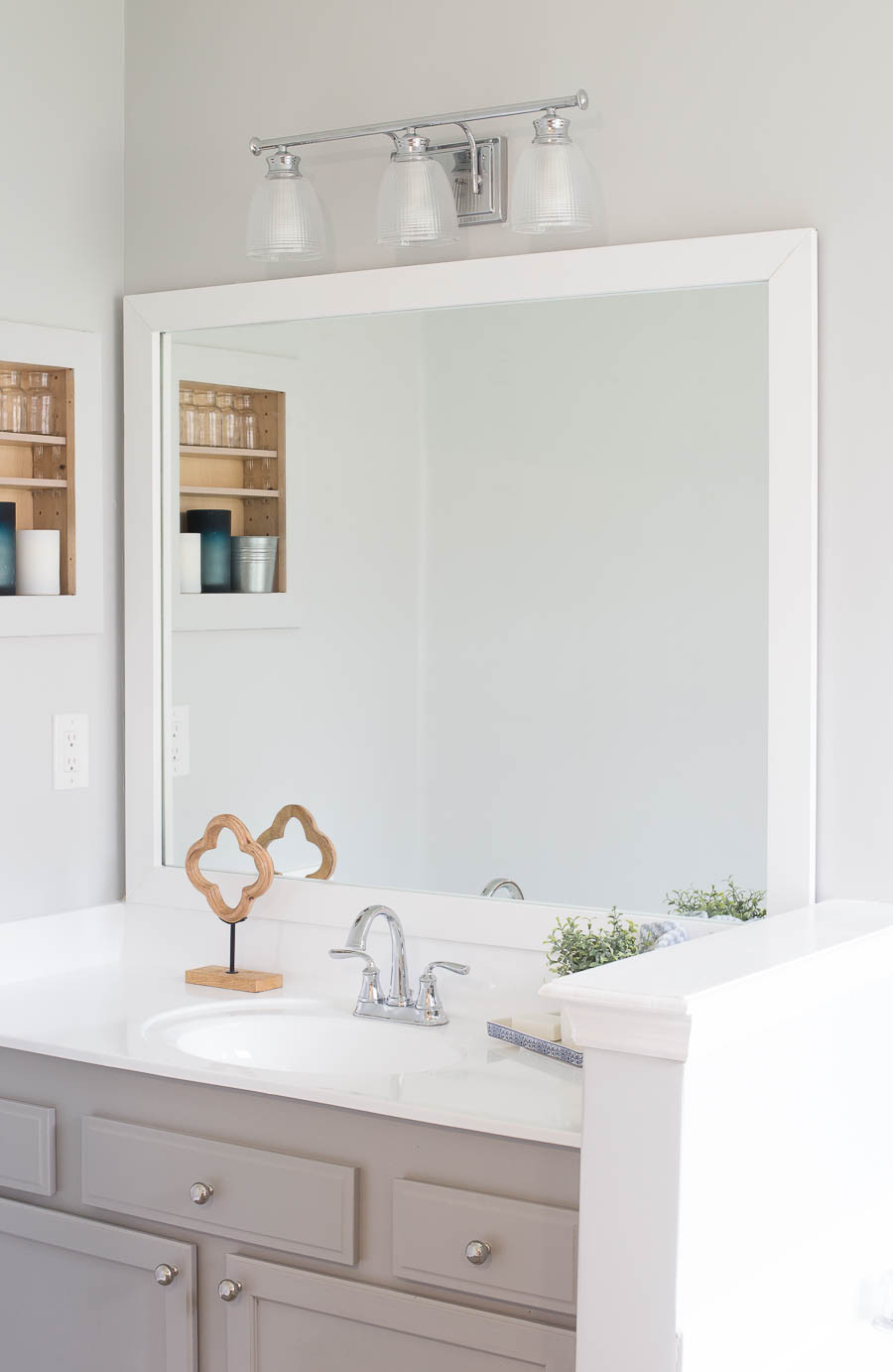 Bathroom Framed Mirrors
 How to Frame a Bathroom Mirror Easy DIY project