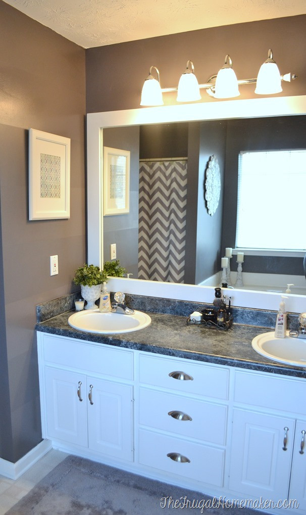 Bathroom Framed Mirrors
 How to frame out that builder basic bathroom mirror for