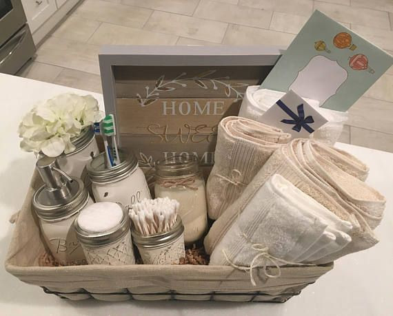 Bathroom Gift Basket Ideas
 Closing Basket Housewarming Basket Wedding Gift Bathroom