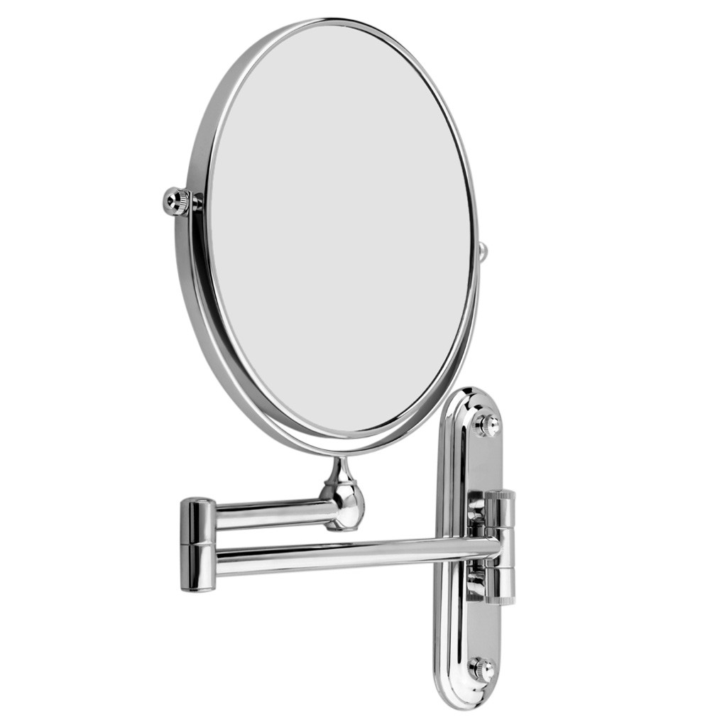 Bathroom Magnifying Mirror
 Chrome Wall Mounted Extending Man Shaving Makeup