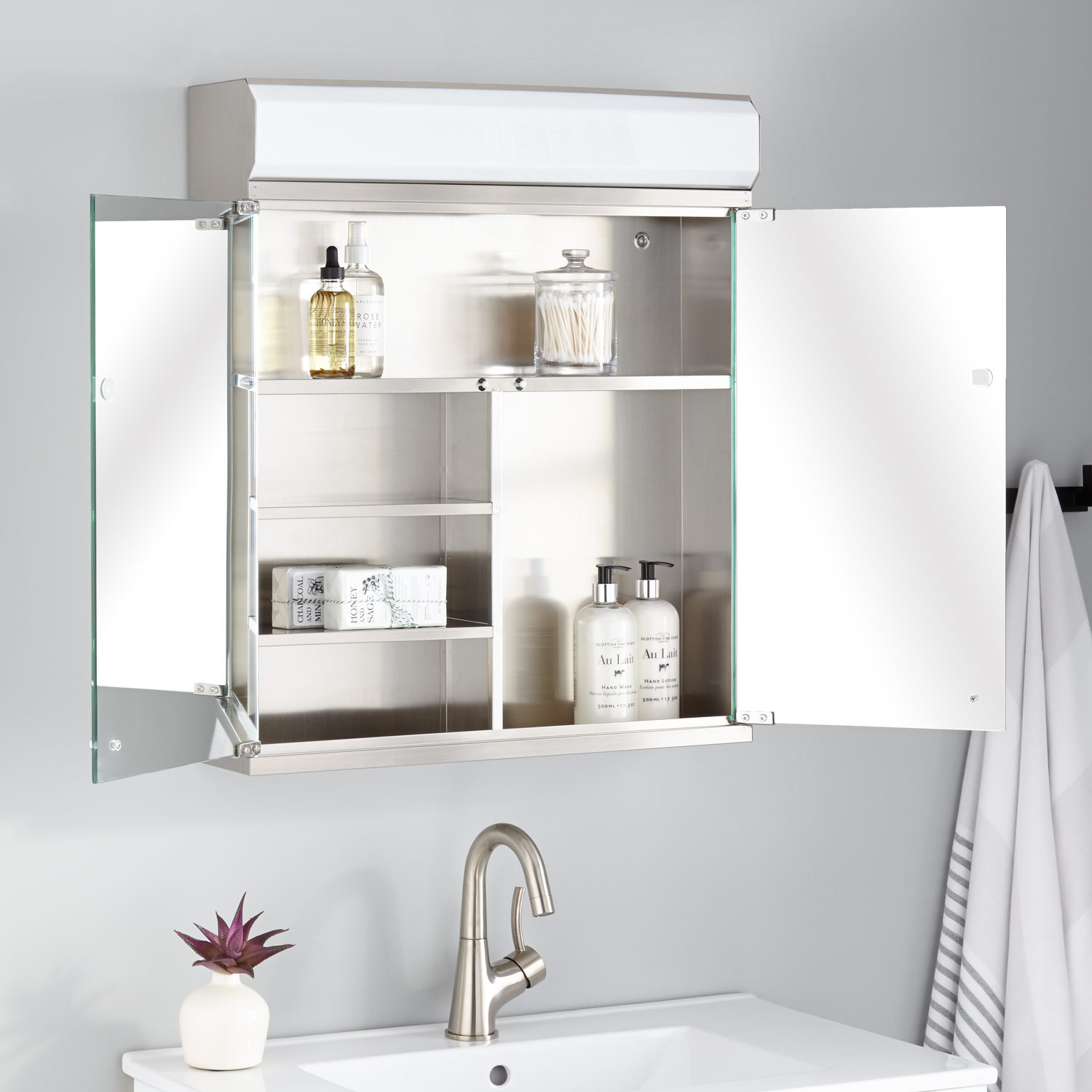 Bathroom Medicine Cabinets With Lights
 Delview Stainless Steel Medicine Cabinet with Lighted