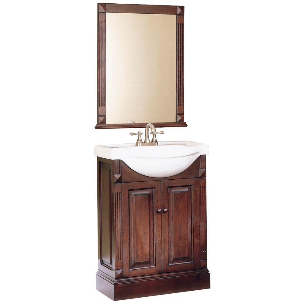 Bathroom Mirrors At Home Depot
 Home Decorators Collection Salerno 25 in W Bath Vanity in