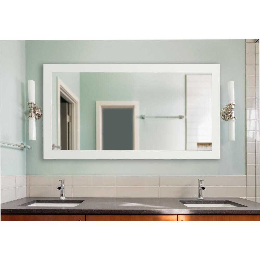 Bathroom Mirrors At Home Depot
 70 in x 35 in Delta White Extra Vanity Mirror