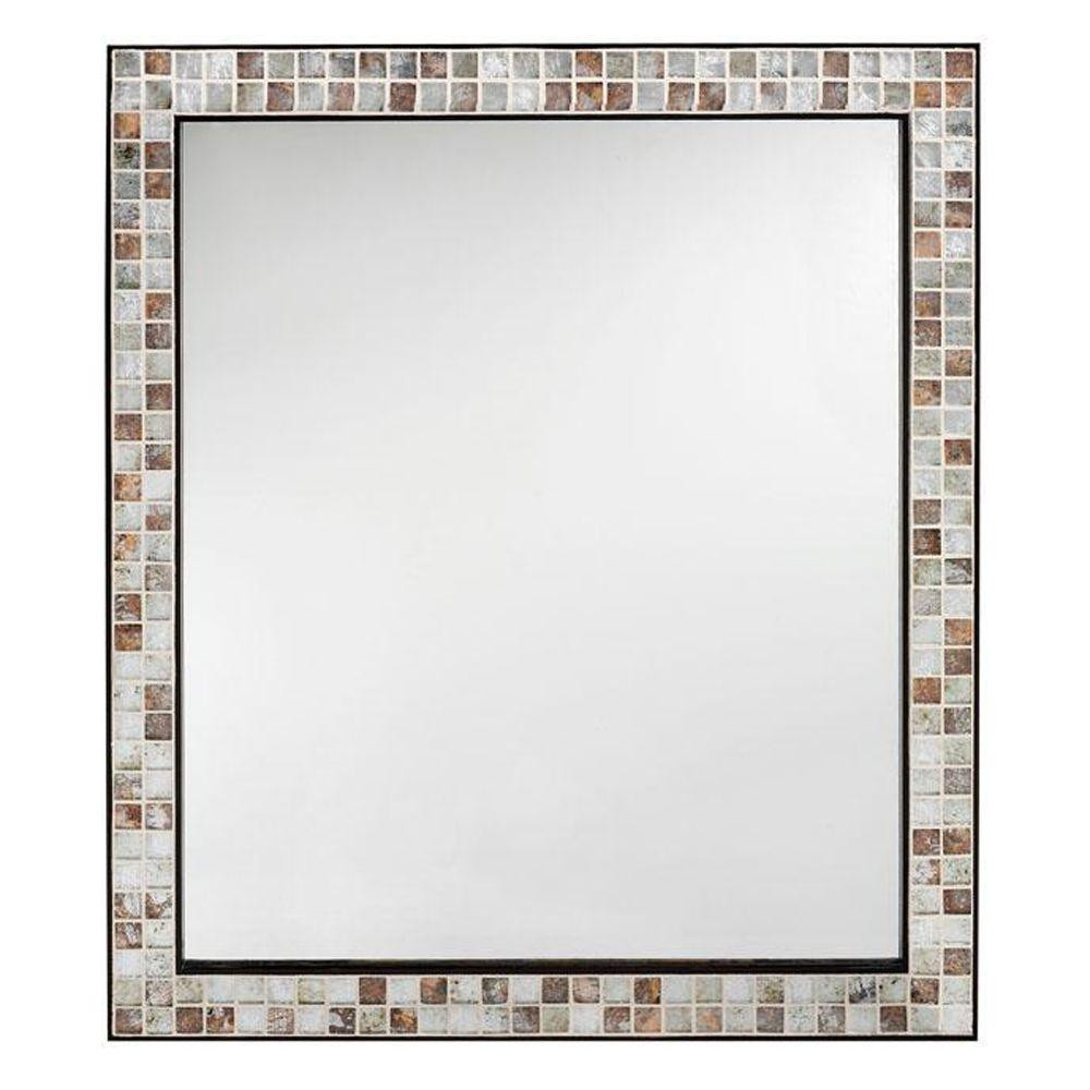 Bathroom Mirrors At Home Depot
 Unbranded Briscoe 28 in W x 33 in L Wall Mirror in