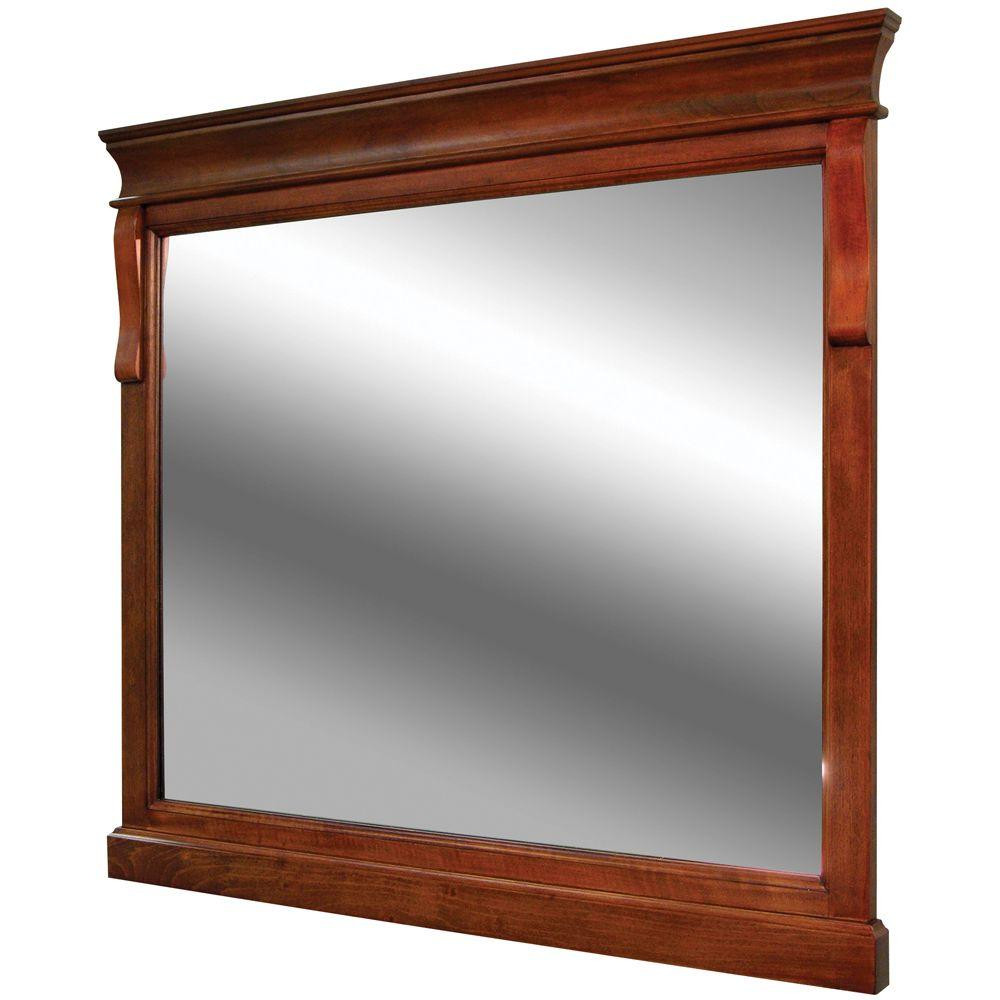 Bathroom Mirrors At Home Depot
 Home Decorators Collection Naples 36 in x 32 in Wall