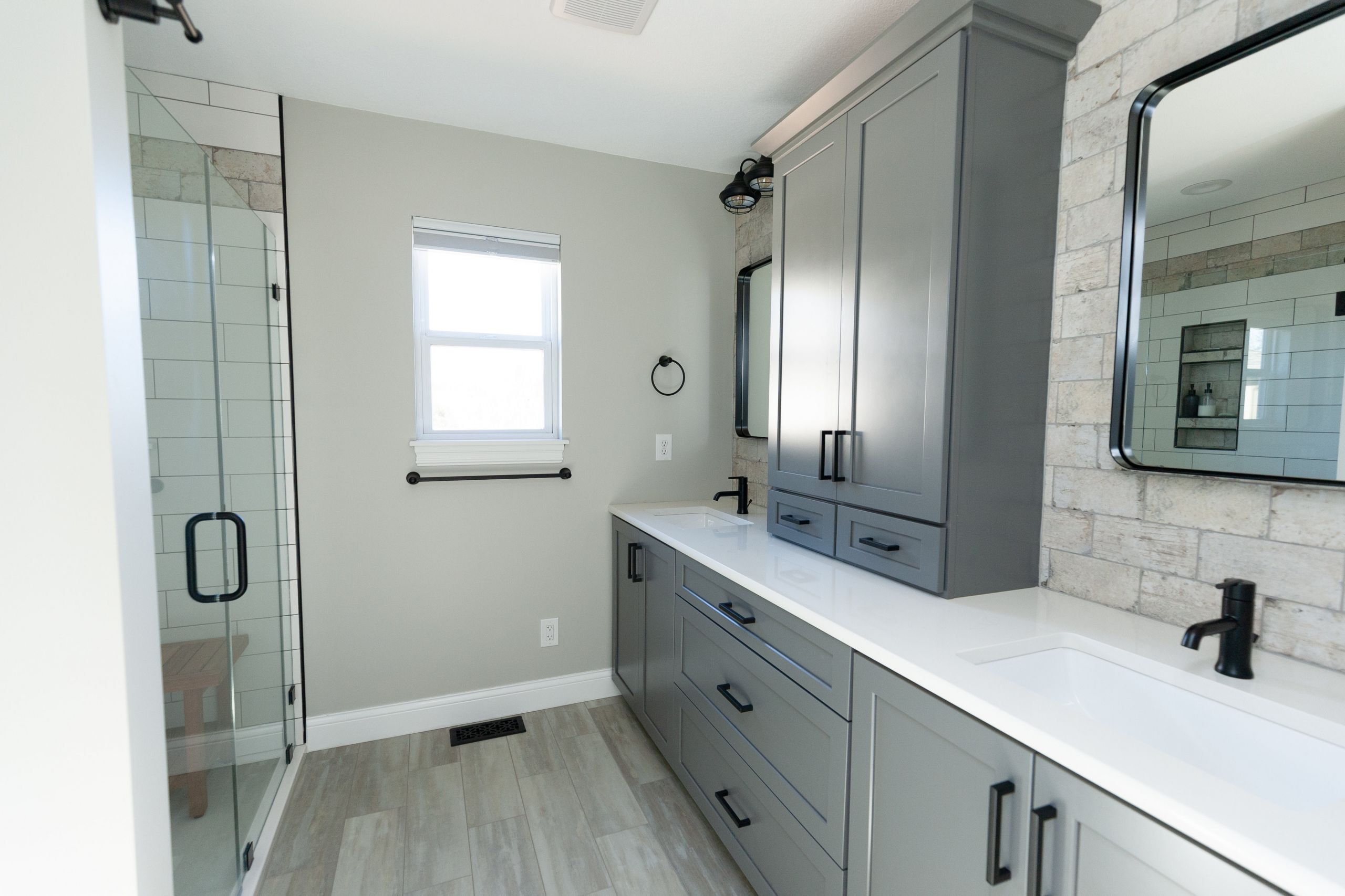 Bathroom Remodeling Wichita Ks
 dual vanity Master bath remodel Wichita Pinnacle Homes Inc